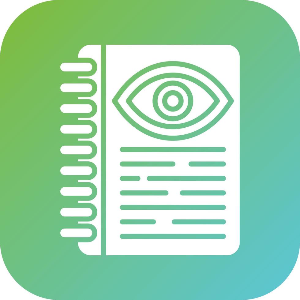 Optometric Guidelines Vector Icon Style