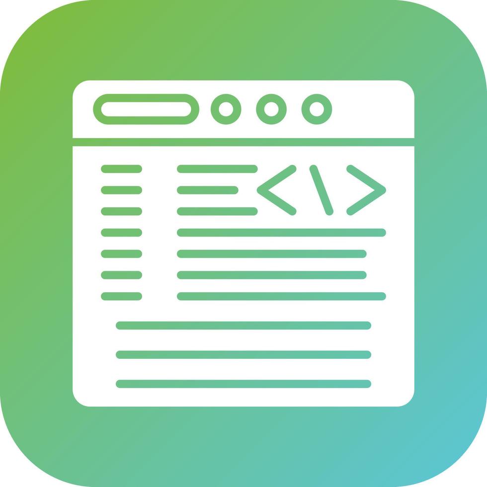 Coding Vector Icon Style
