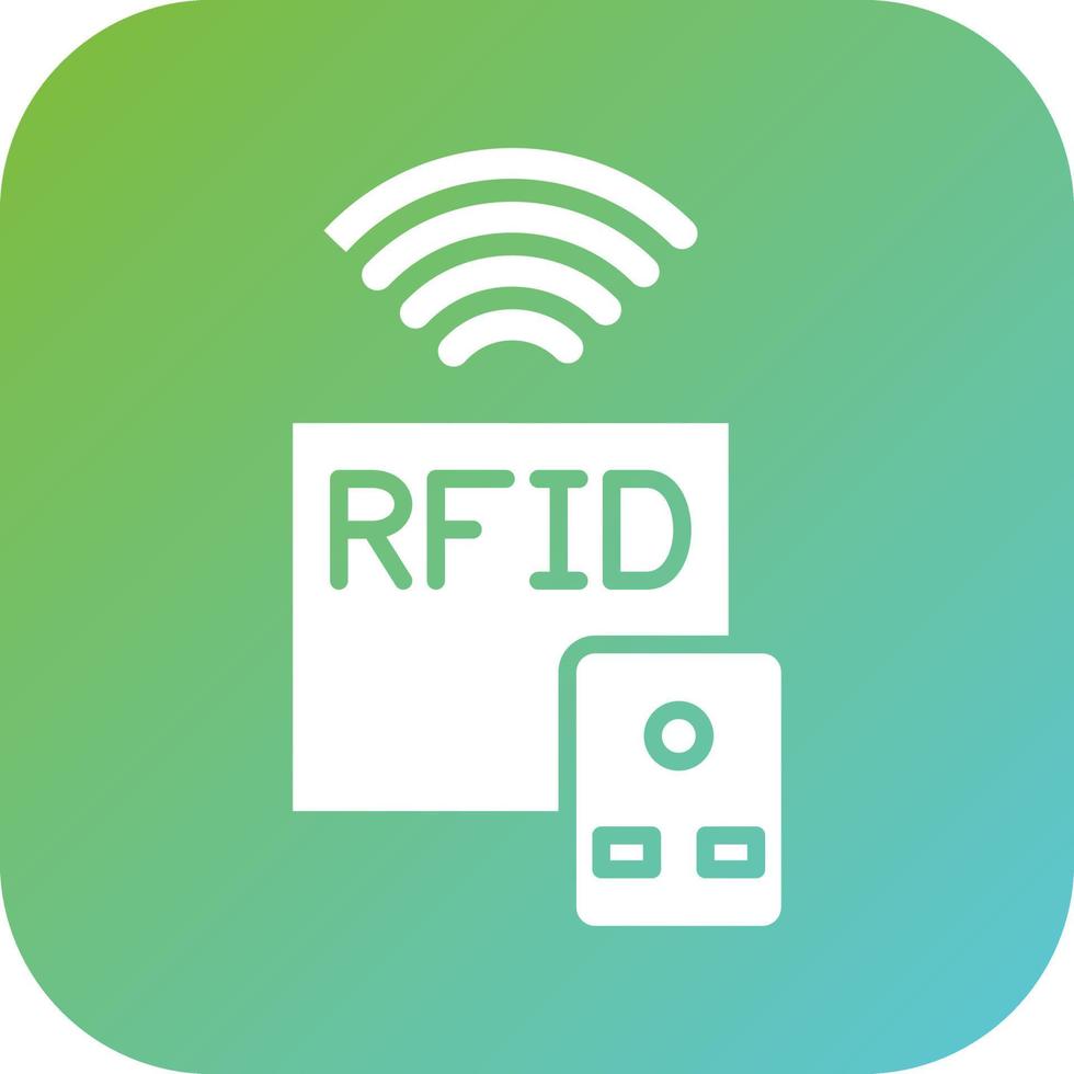 rfid vector icono estilo