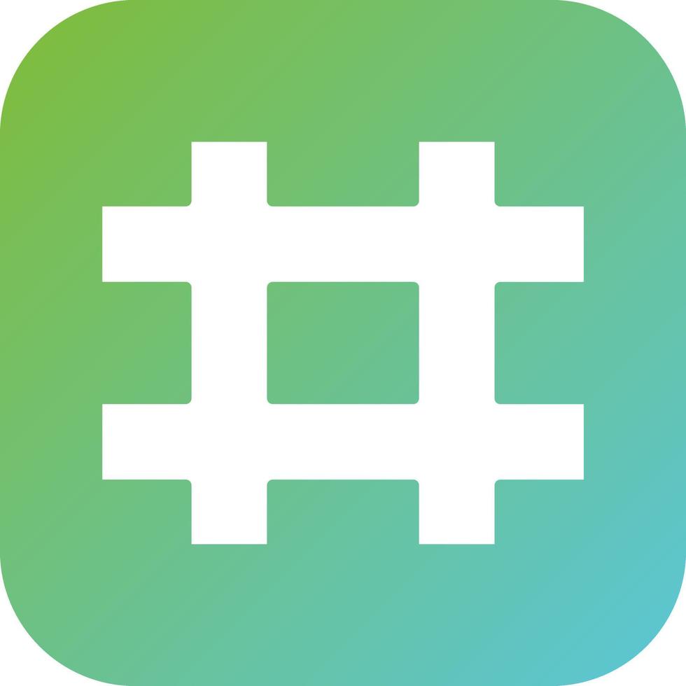 Hashtag Vector Icon Style