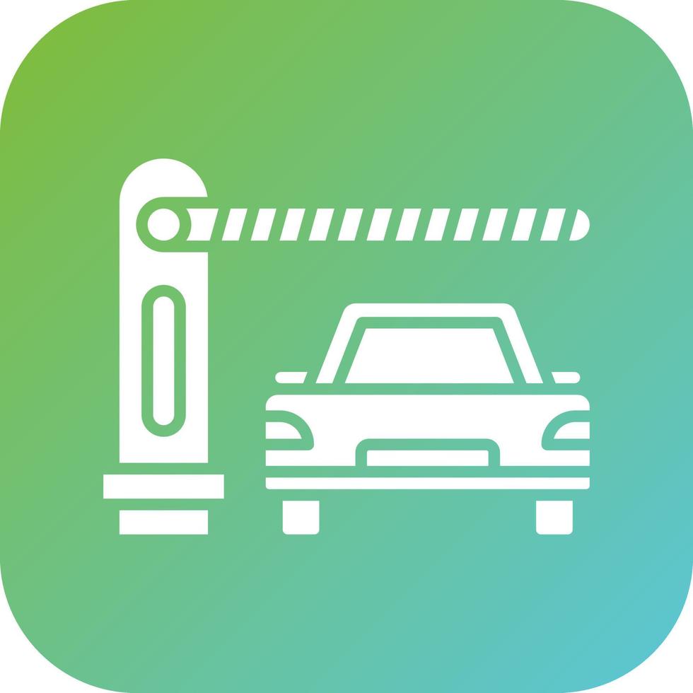 Auto Barrier Vector Icon Style