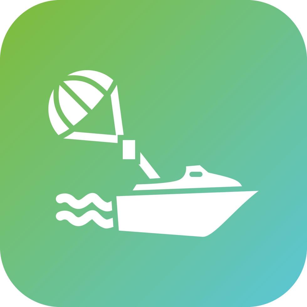 Parasailing Vector Icon Style