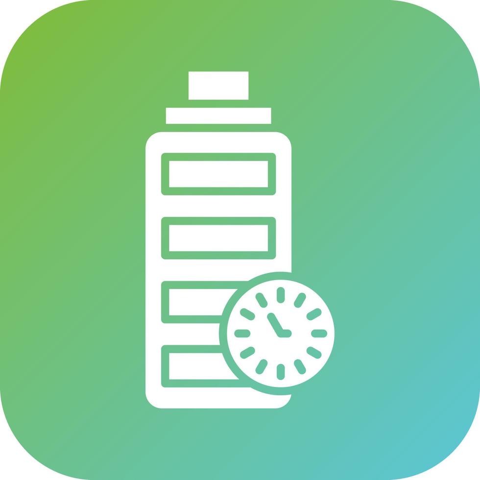 Battery Duration Vector Icon Style