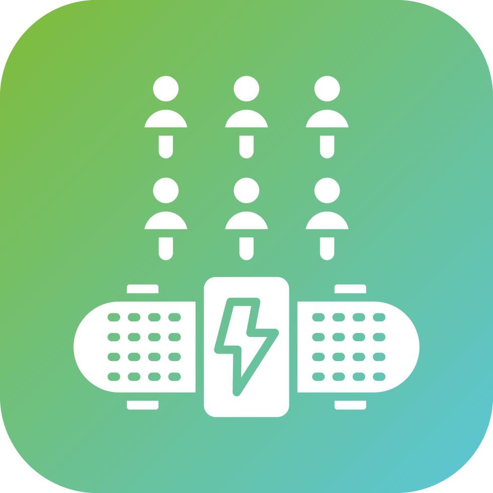 Electric Skateboard Sha Vector Icon Style