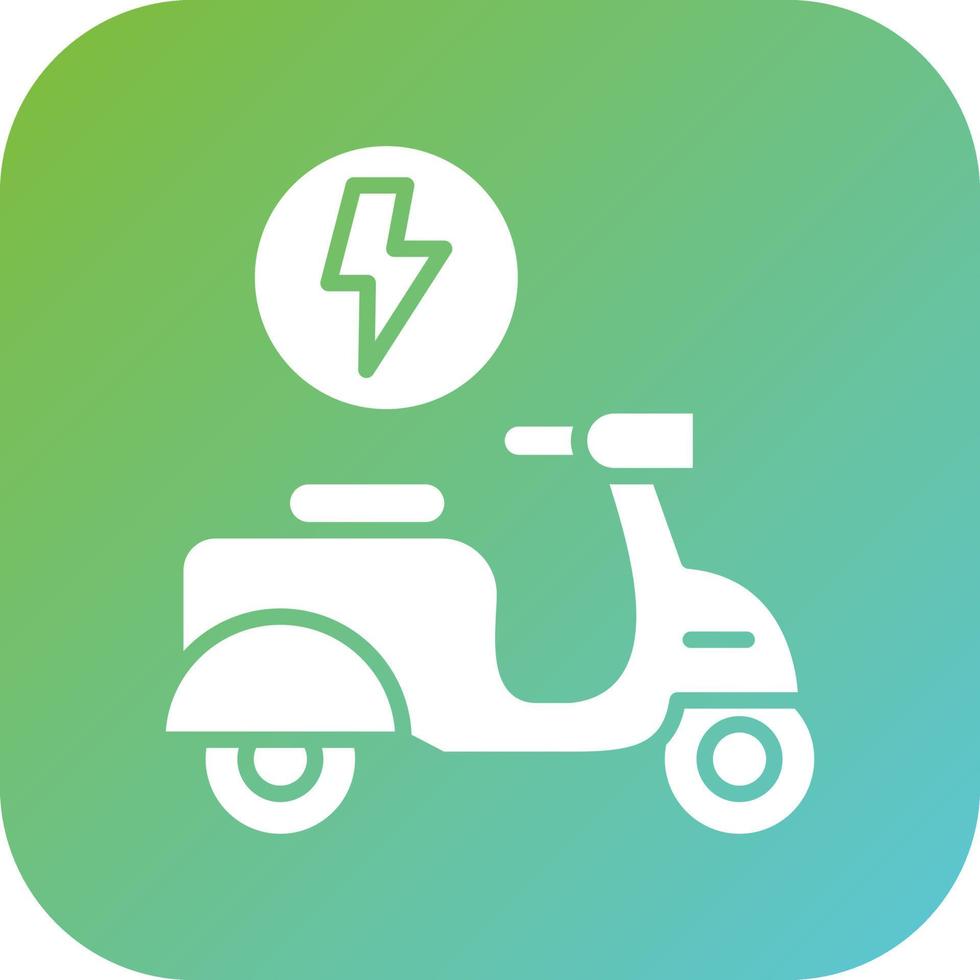 Long Range Scooter Vector Icon Style