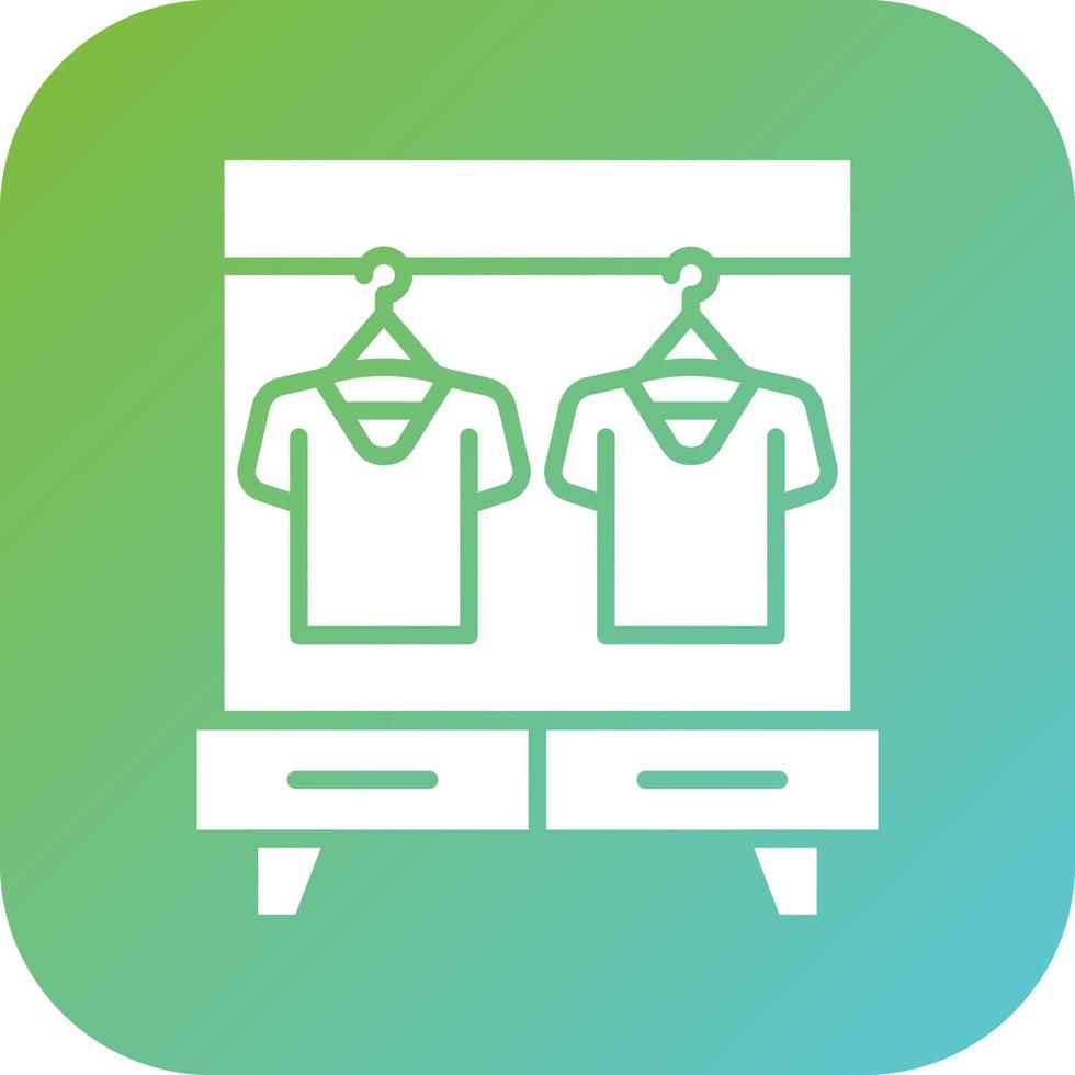 Clothing Rack Vector Icon Style