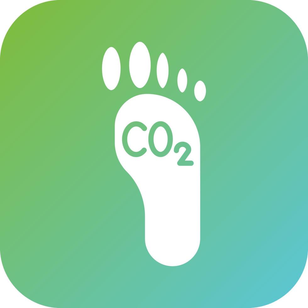 Carbon Footprint Vector Icon Style