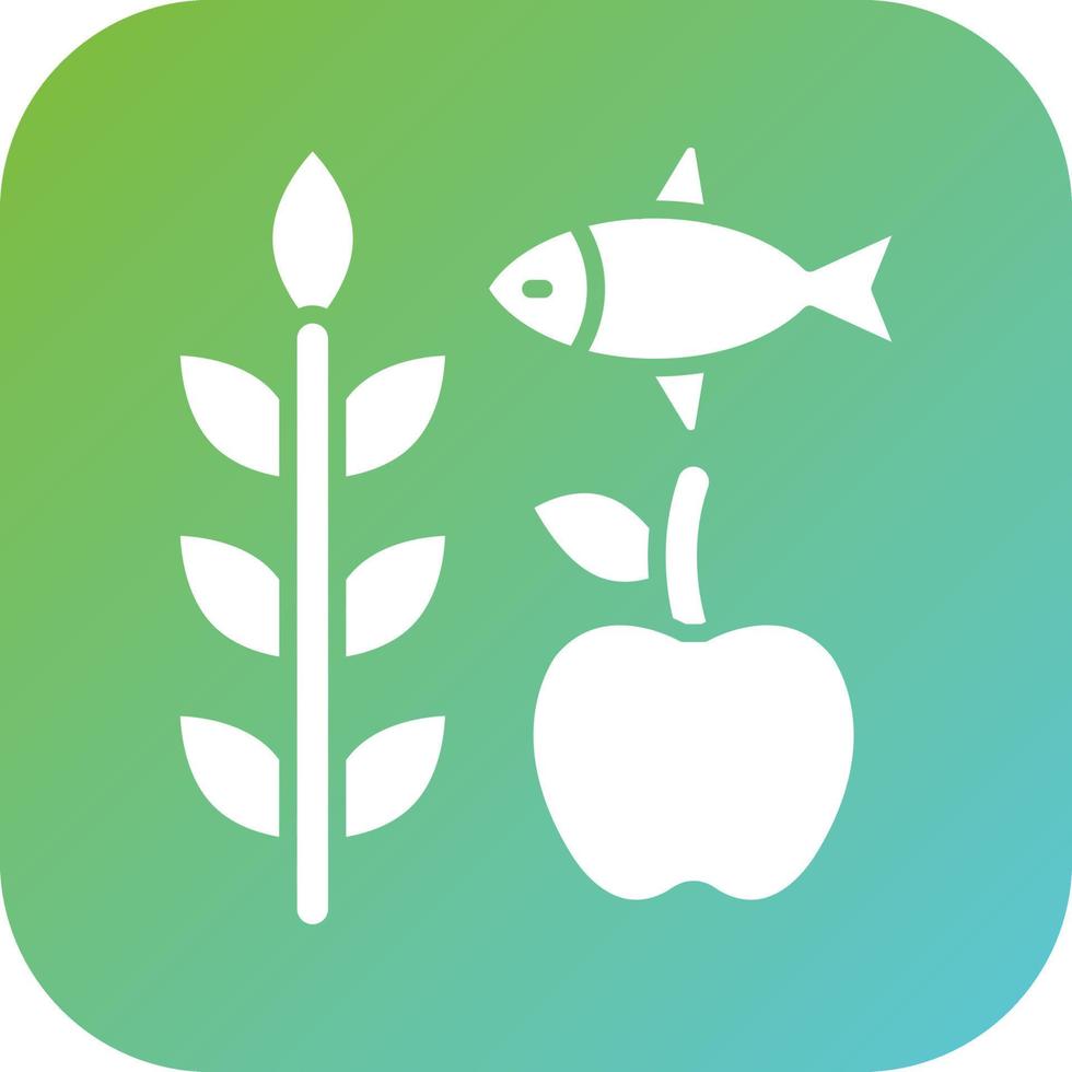 Locally Sourced Food Vector Icon Style