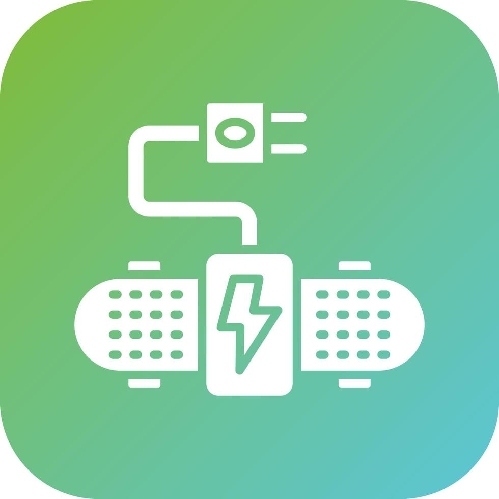 Electric Skateboard Vector Icon Style