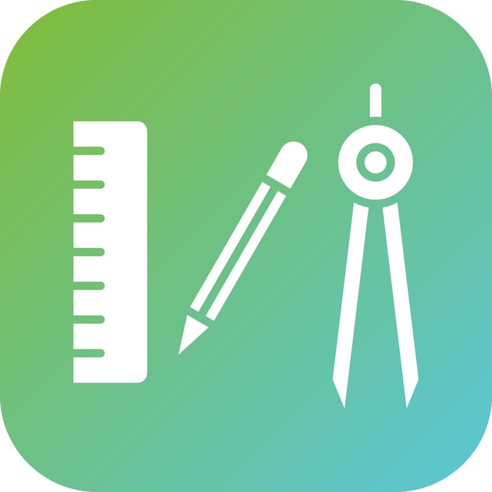 Mathematics Tools Vector Icon Style