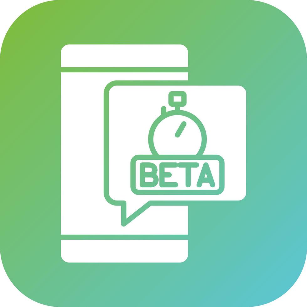 beta pruebas vector icono estilo