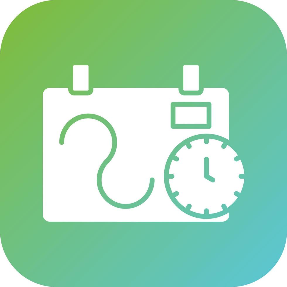 flexible calendario vector icono estilo