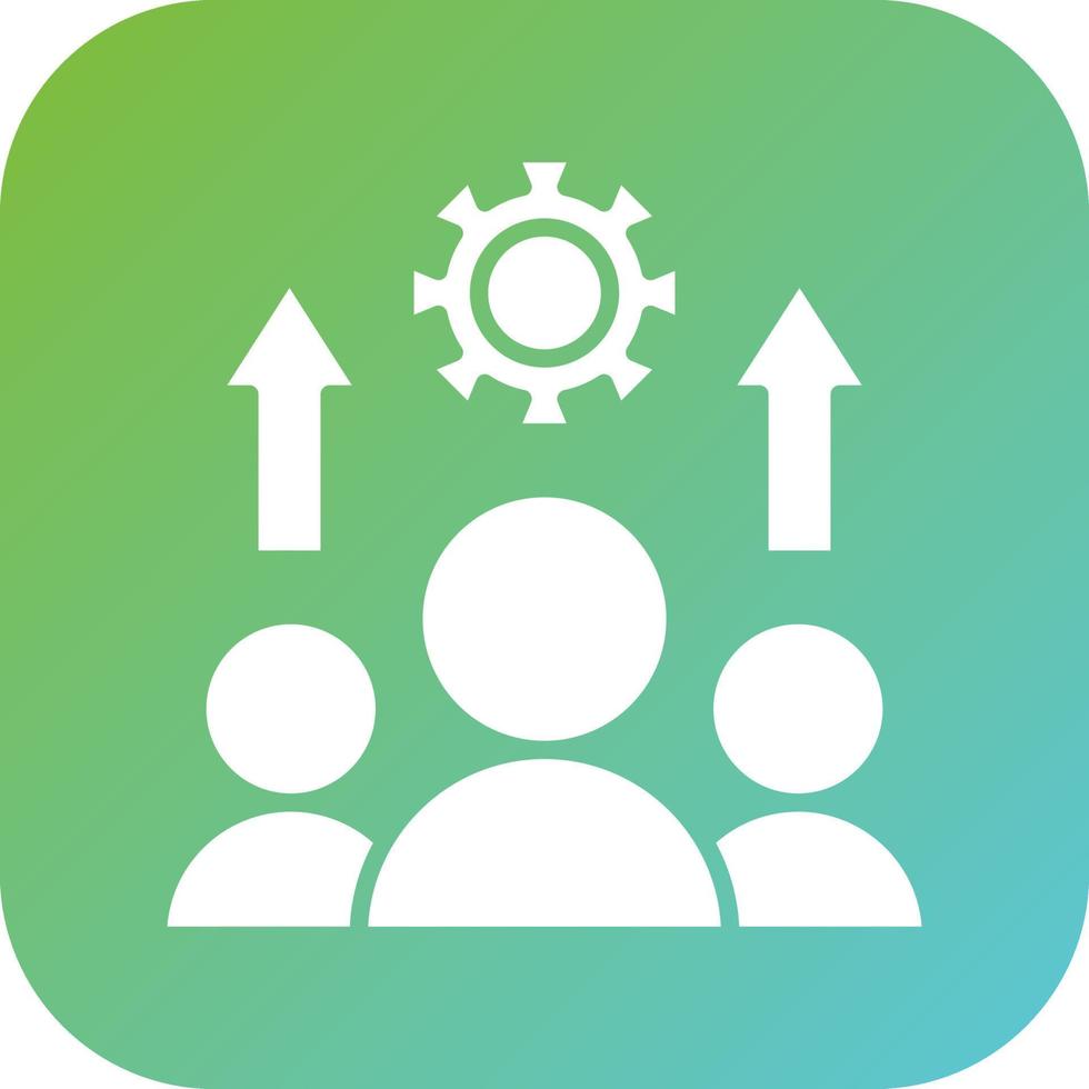 Motivated Team Vector Icon Style