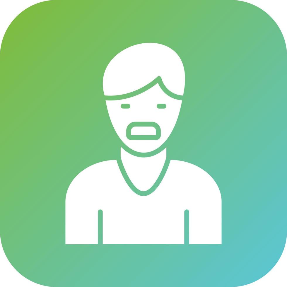 Choking Feeling Vector Icon Style