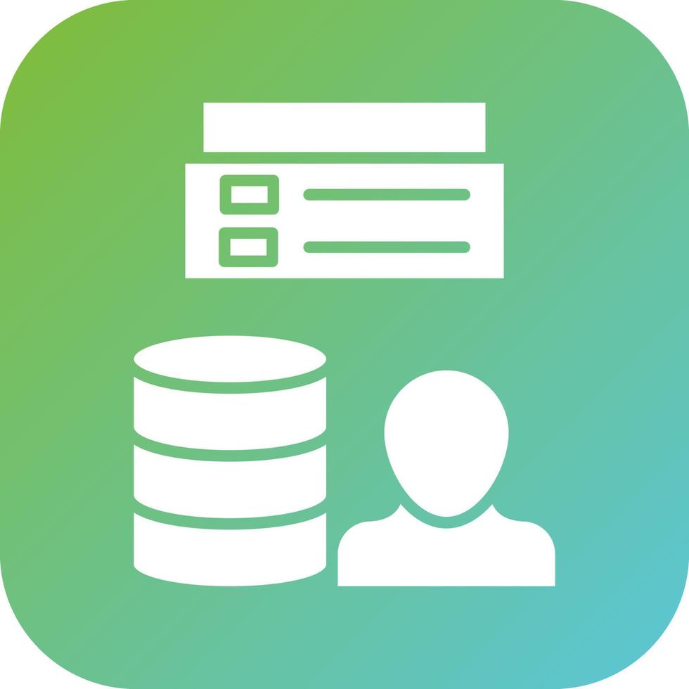 Client Database Vector Icon Style