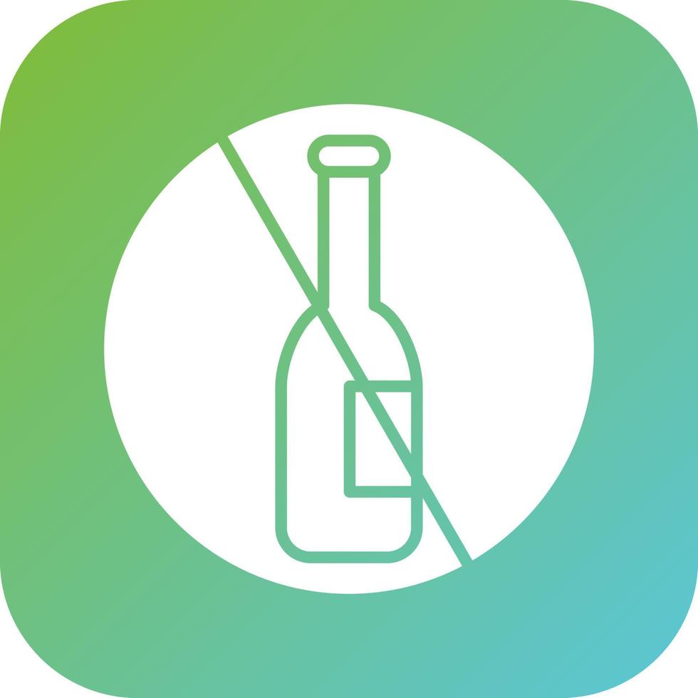 Alcohol Addiction Vector Icon Style