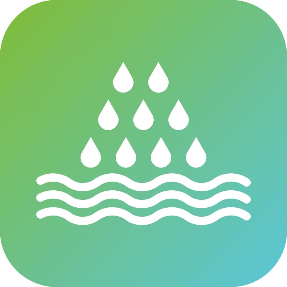 Ocean Rain Vector Icon Style