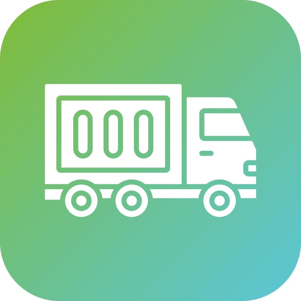 Lorry Vector Icon Style