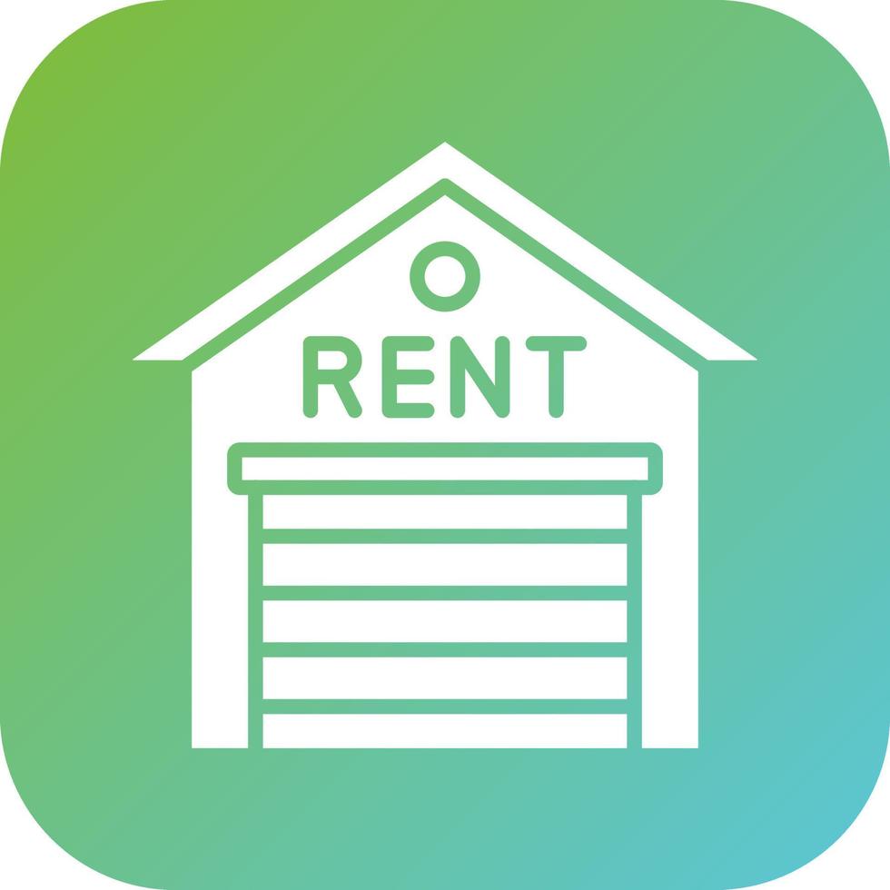 Warehouse Rental Vector Icon Style