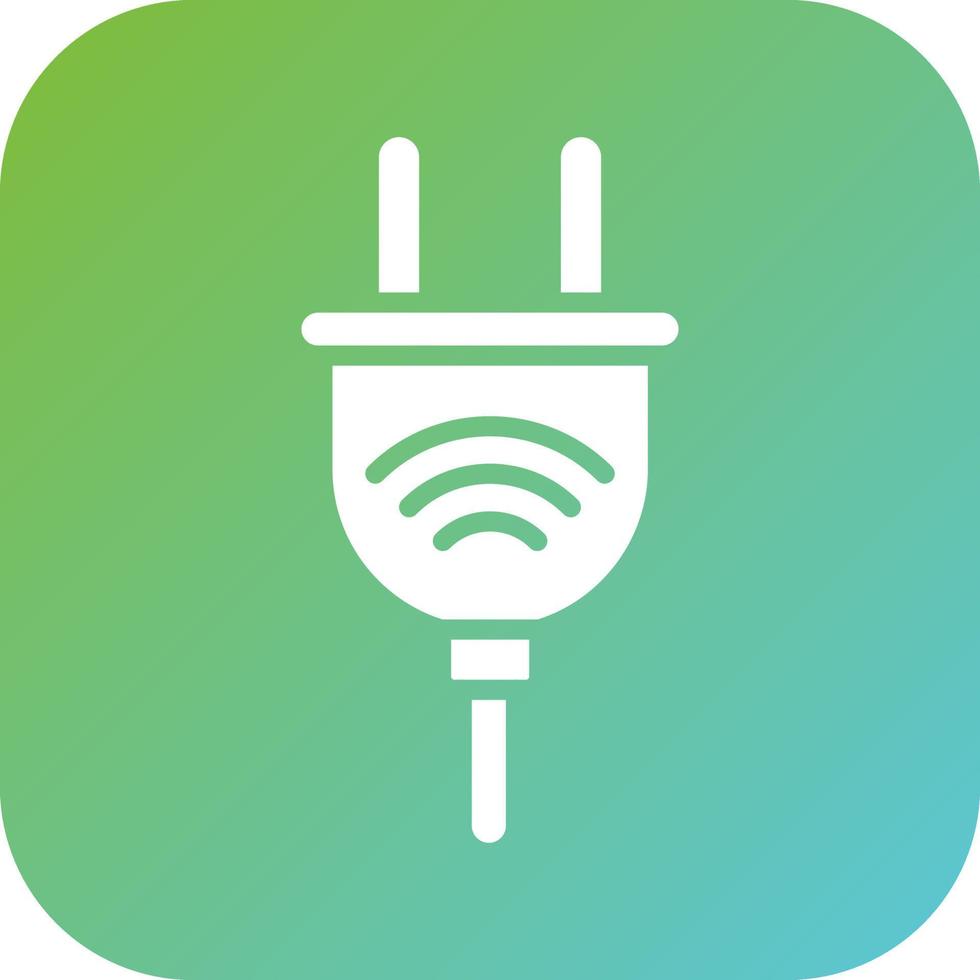 Smart Plug Vector Icon Style