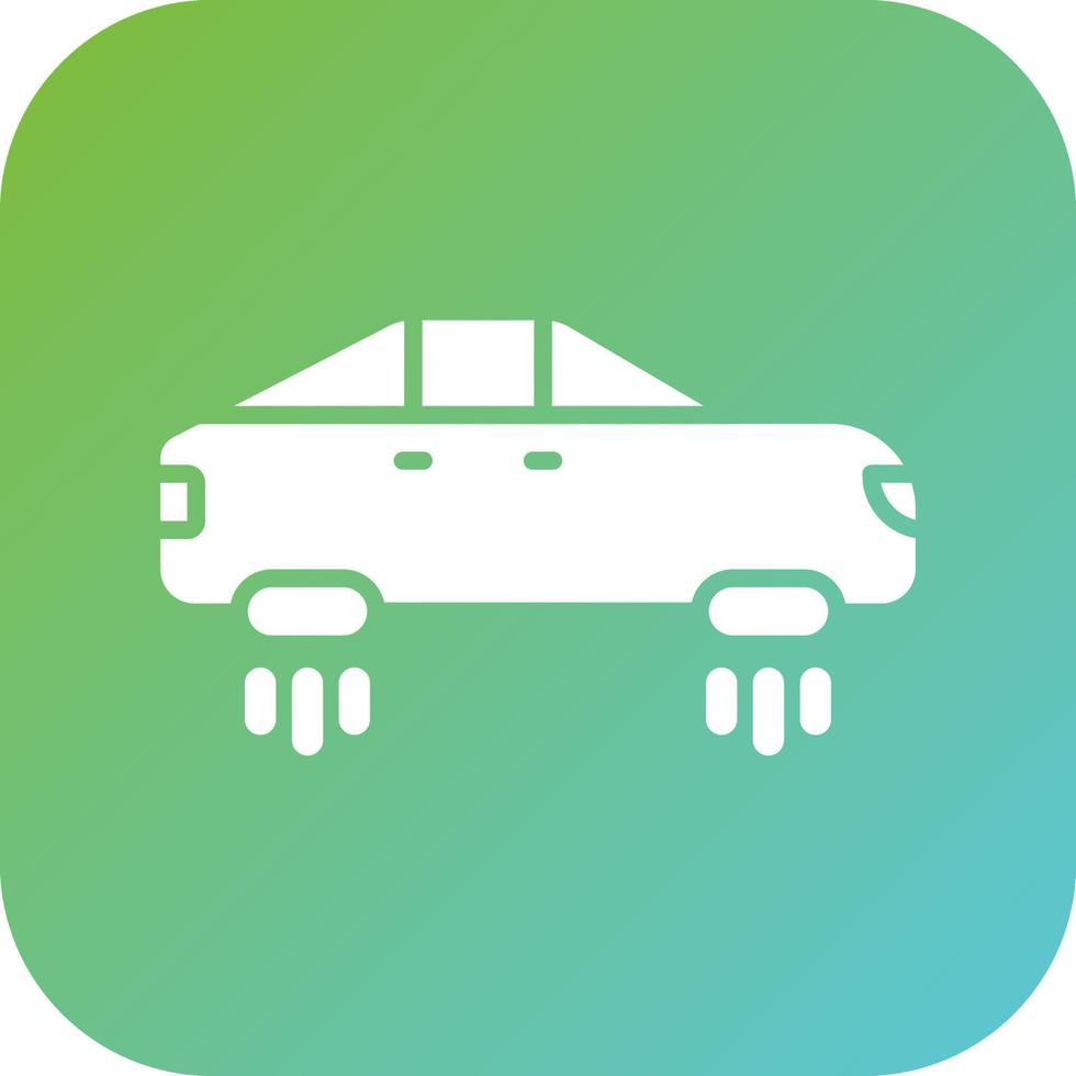 Hover Car Vector Icon Style