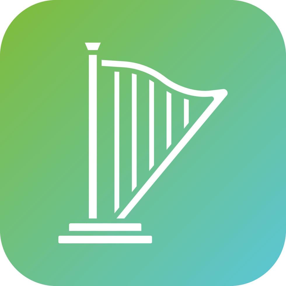 Harp Vector Icon Style