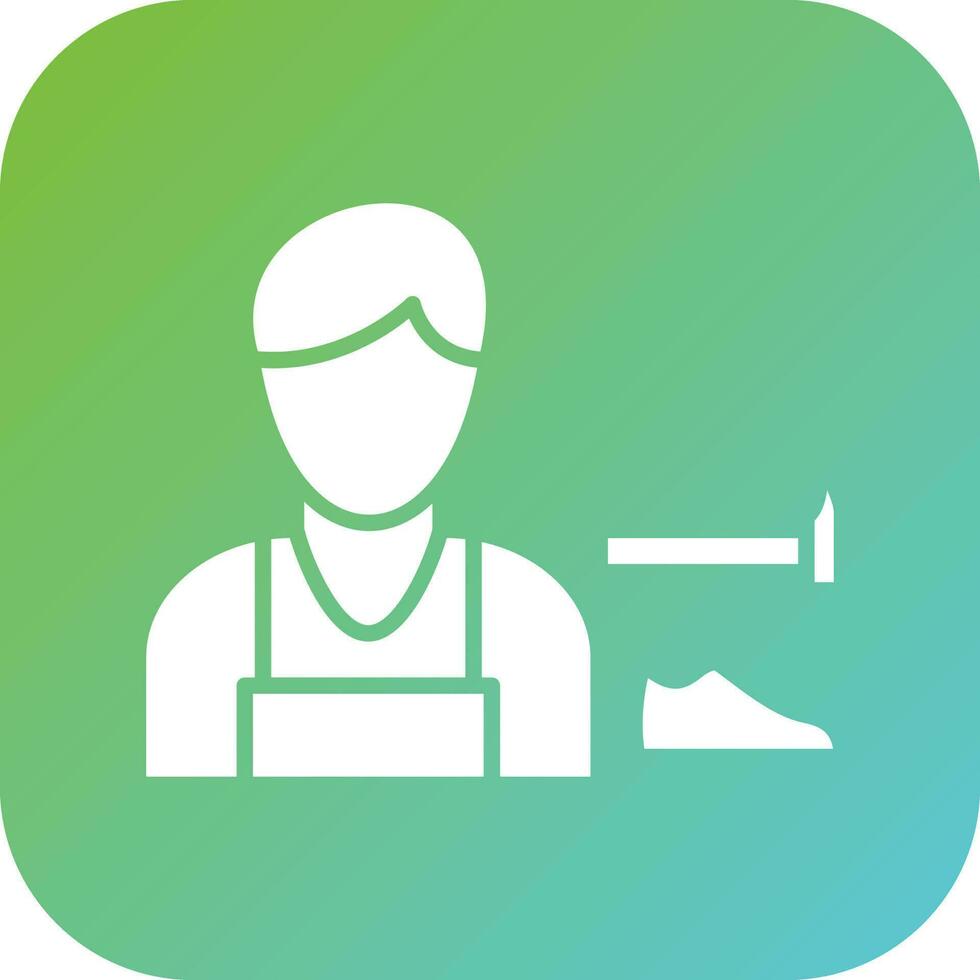 Shoe Maker Men Vector Icon Style