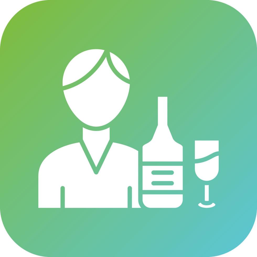 Bartender Vector Icon Style