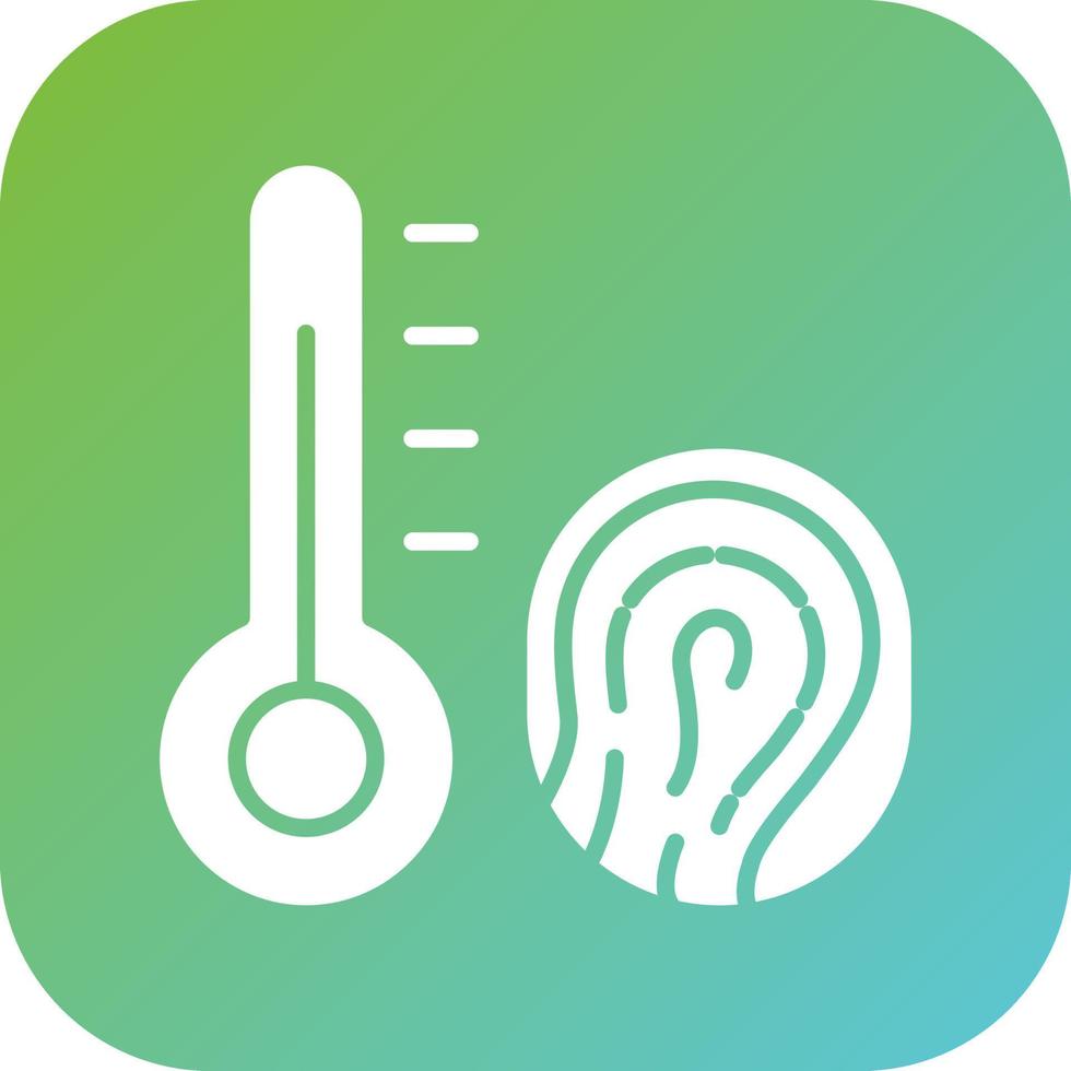 Biometric Thermostat Vector Icon Style