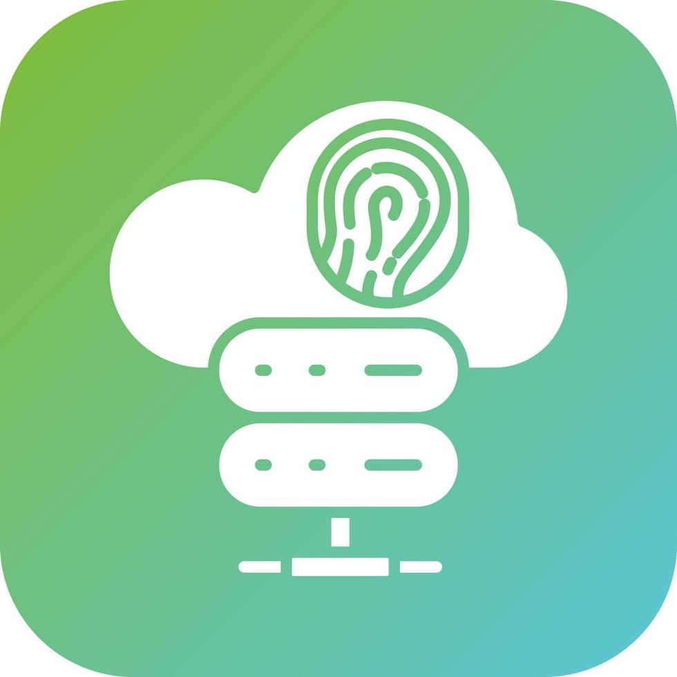 Biometric Cloud Storage Vector Icon Style 22367729 Vector Art at Vecteezy