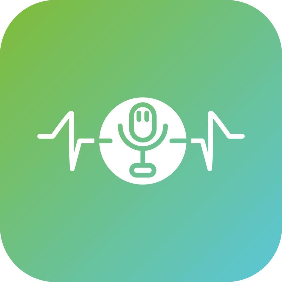 Voice Recognition Vector Icon Style
