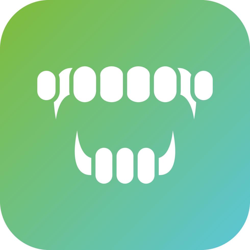 Demon Mouth Vector Icon Style