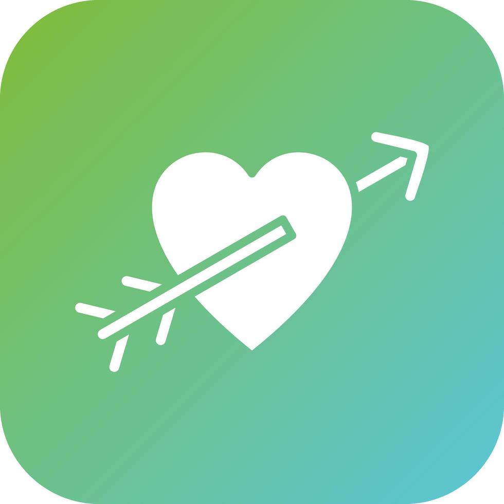 Heart Arrow Vector Icon Style