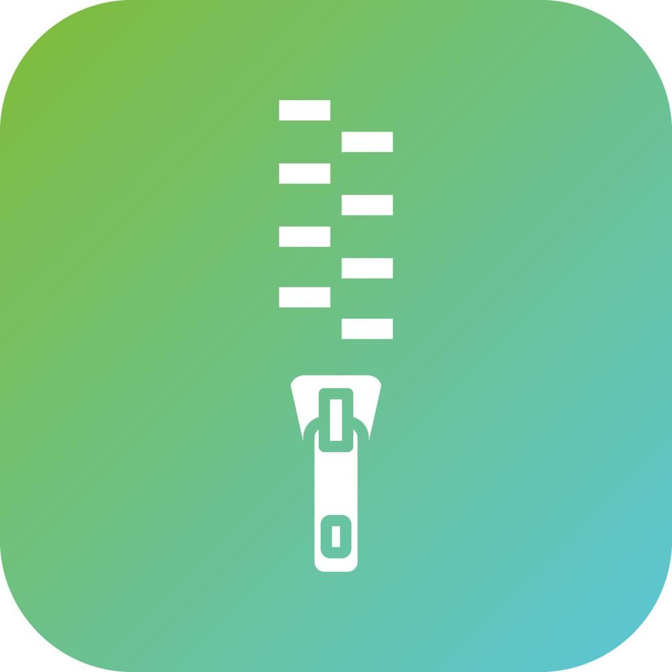 Zipper Vector Icon Style