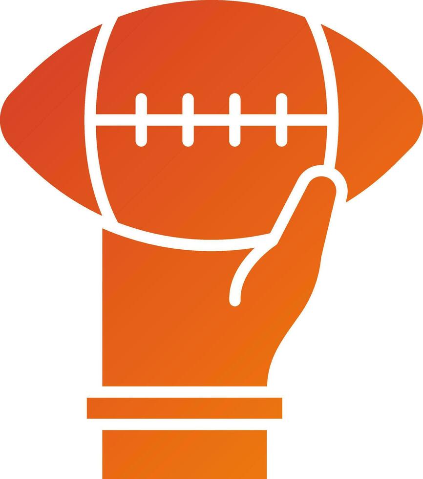 Quarterback Vector Icon Style