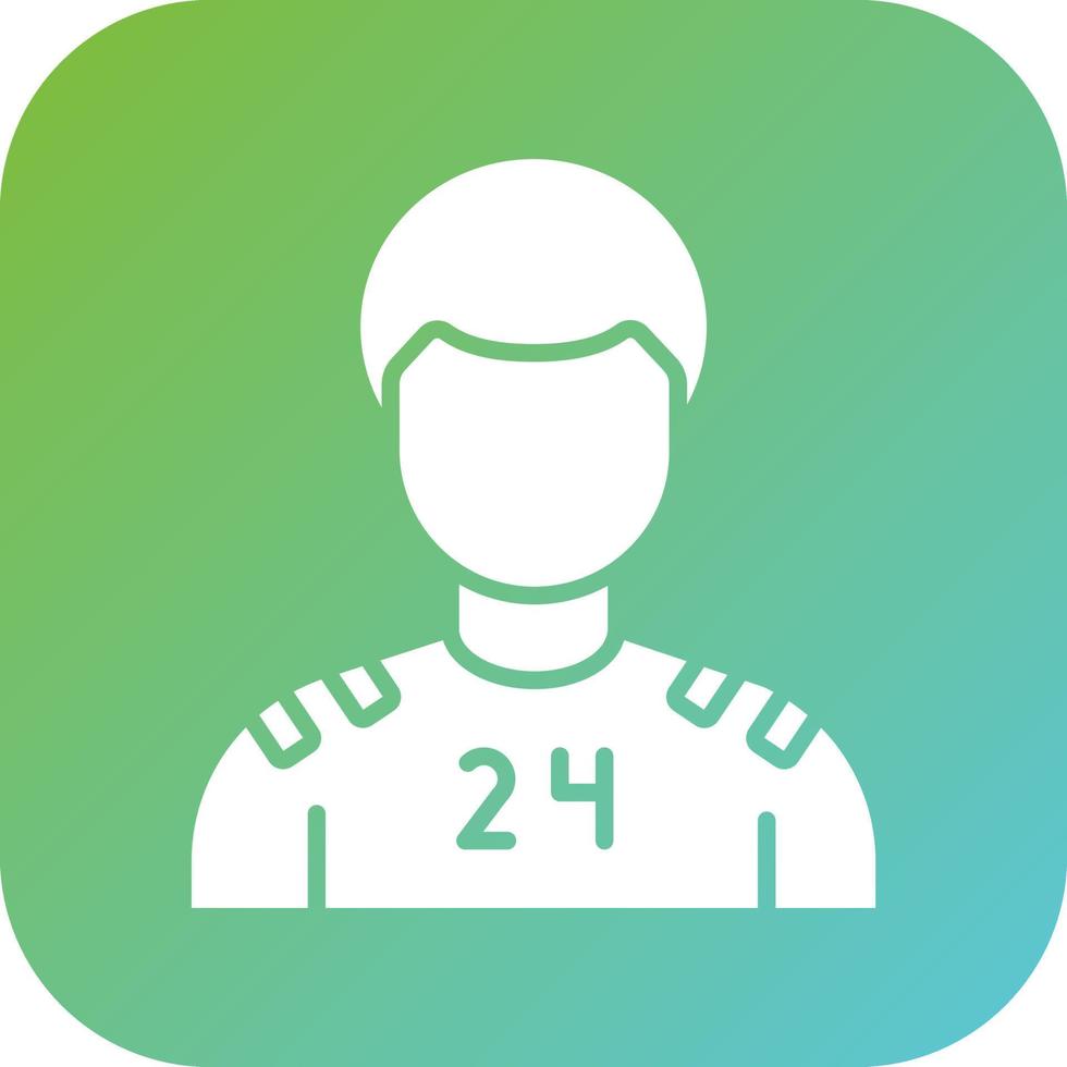 rugby jugador vector icono estilo