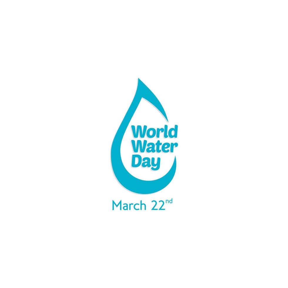 World Water Day Campaign. Suitable for Greeting Card and Poster. vector
