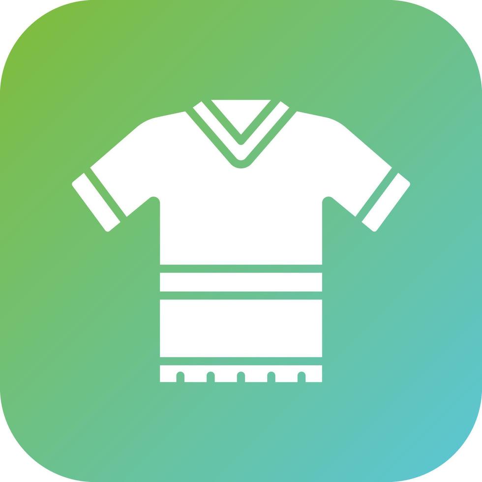 rugby camisa vector icono estilo