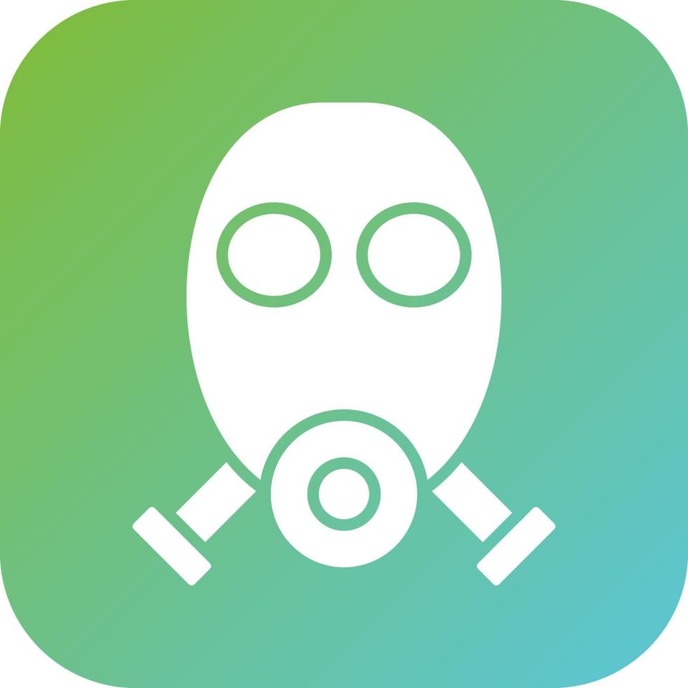 Gas Mask Vector Icon Style