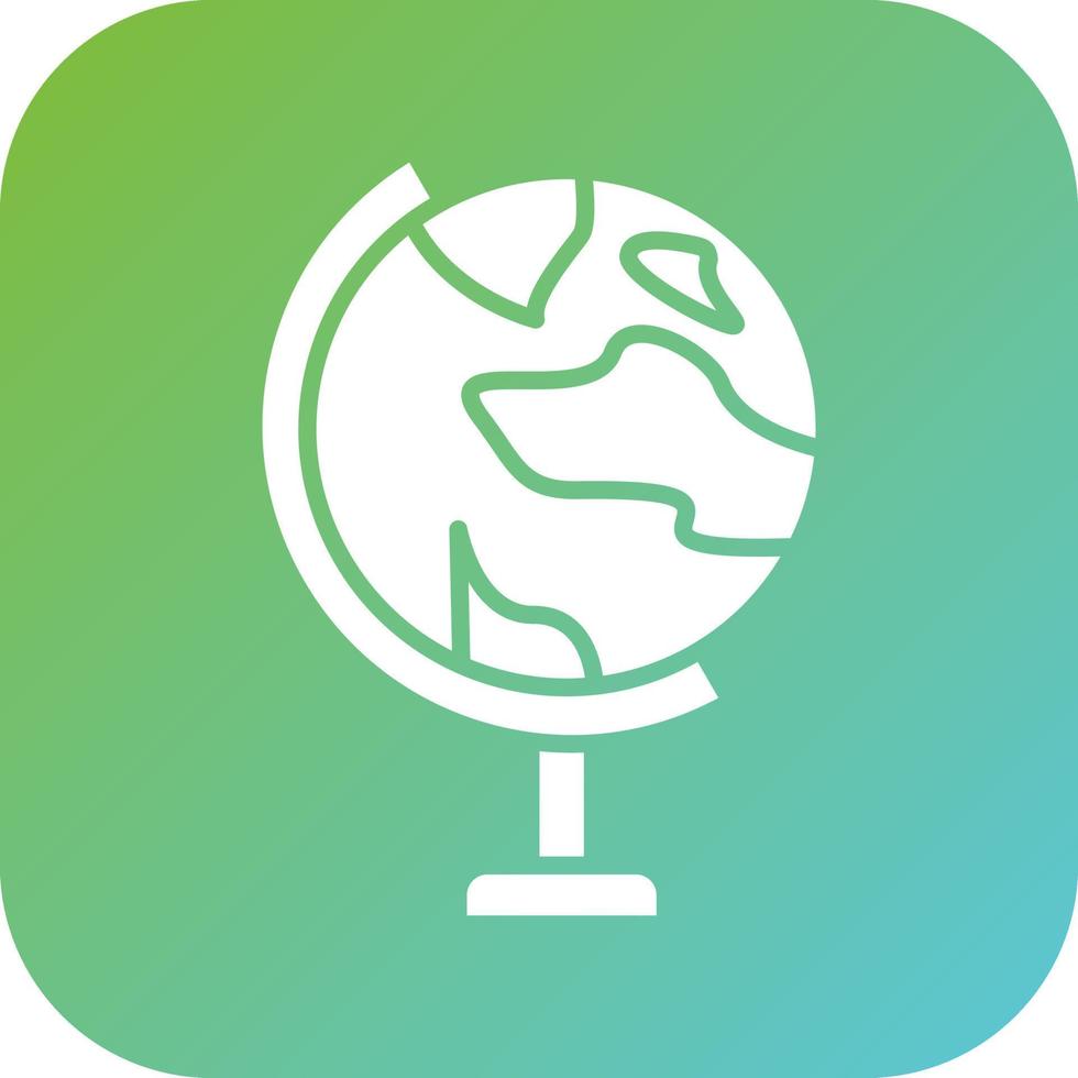 Globe Stand Vector Icon Style