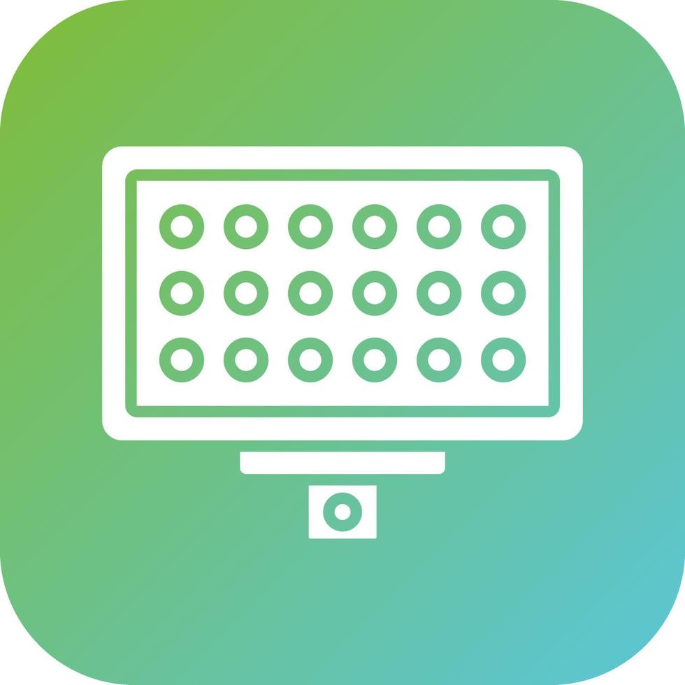 Led Panel Vector Icon Style