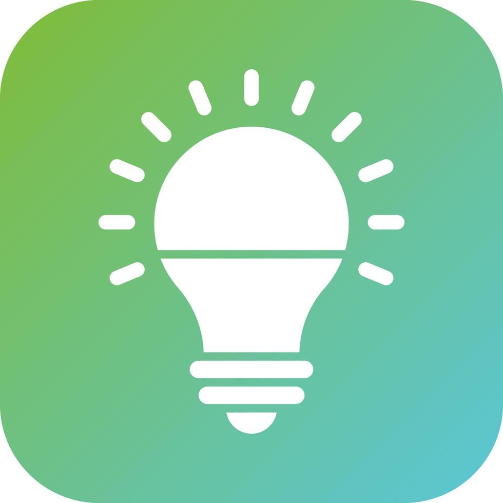 Led Lamp Vector Icon Style