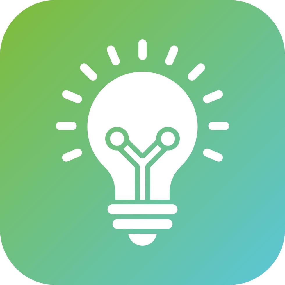 Edison Light Bulb Vector Icon Style