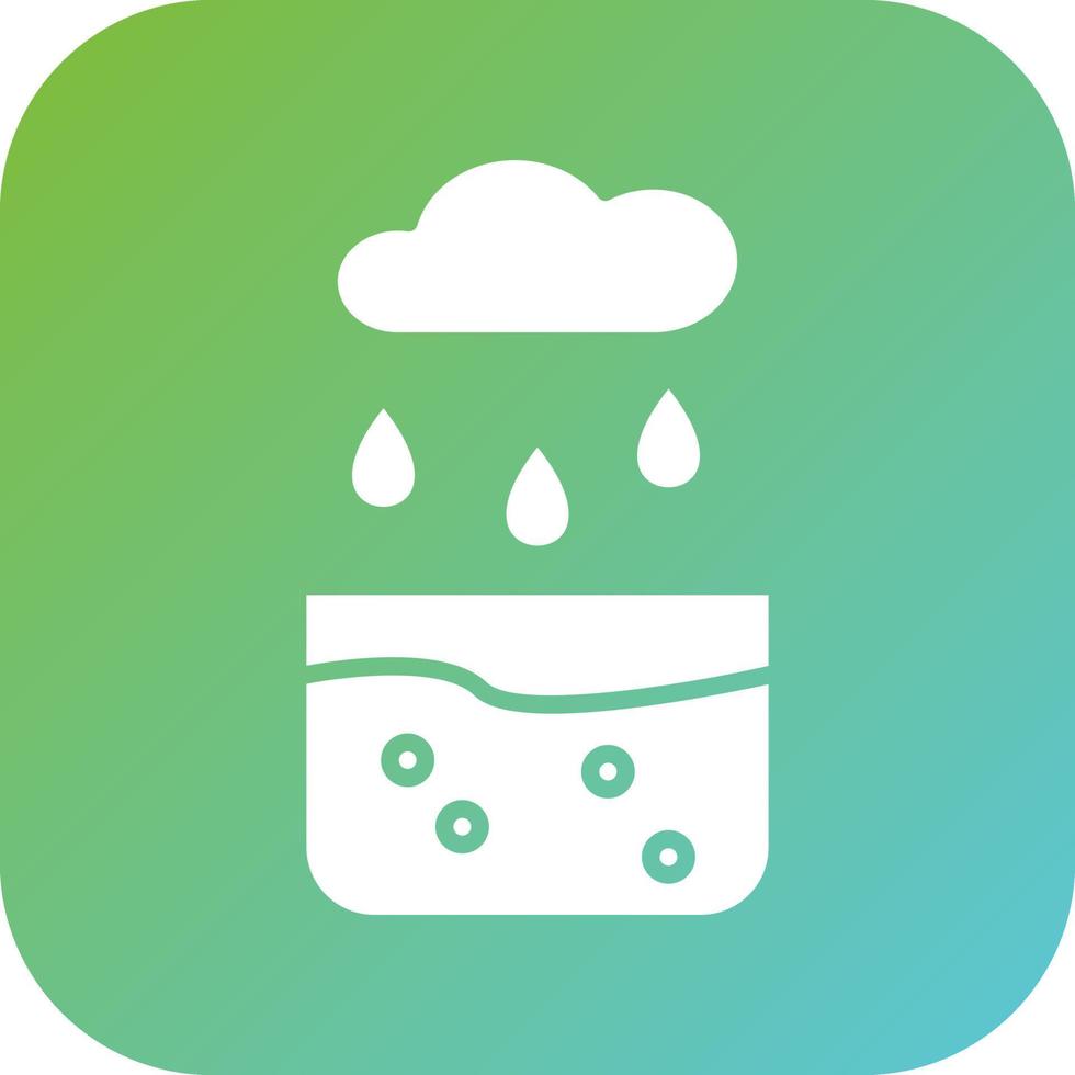 Collecting Water Vector Icon Style