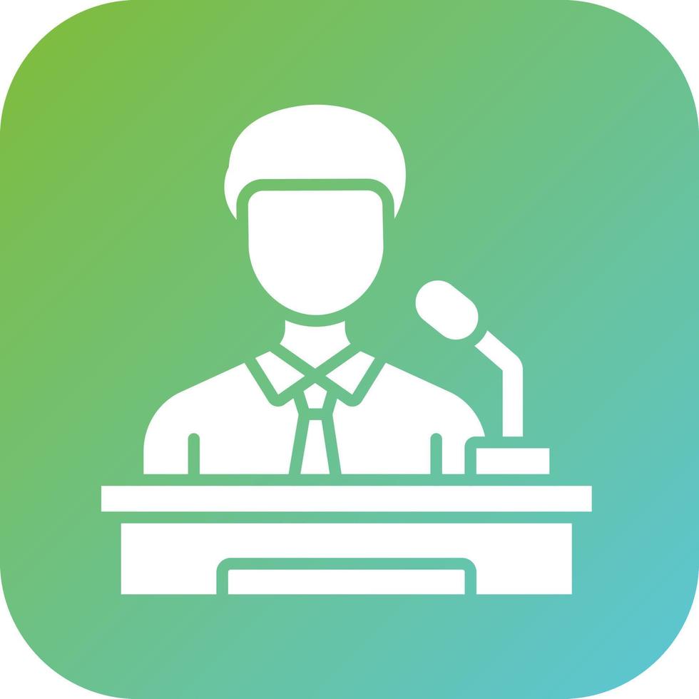 Assistant Minority Leade Vector Icon Style