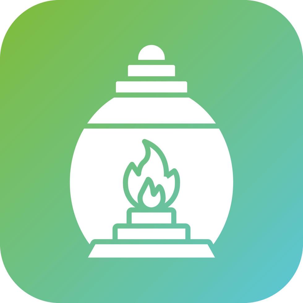 Gas Lamp Vector Icon Style