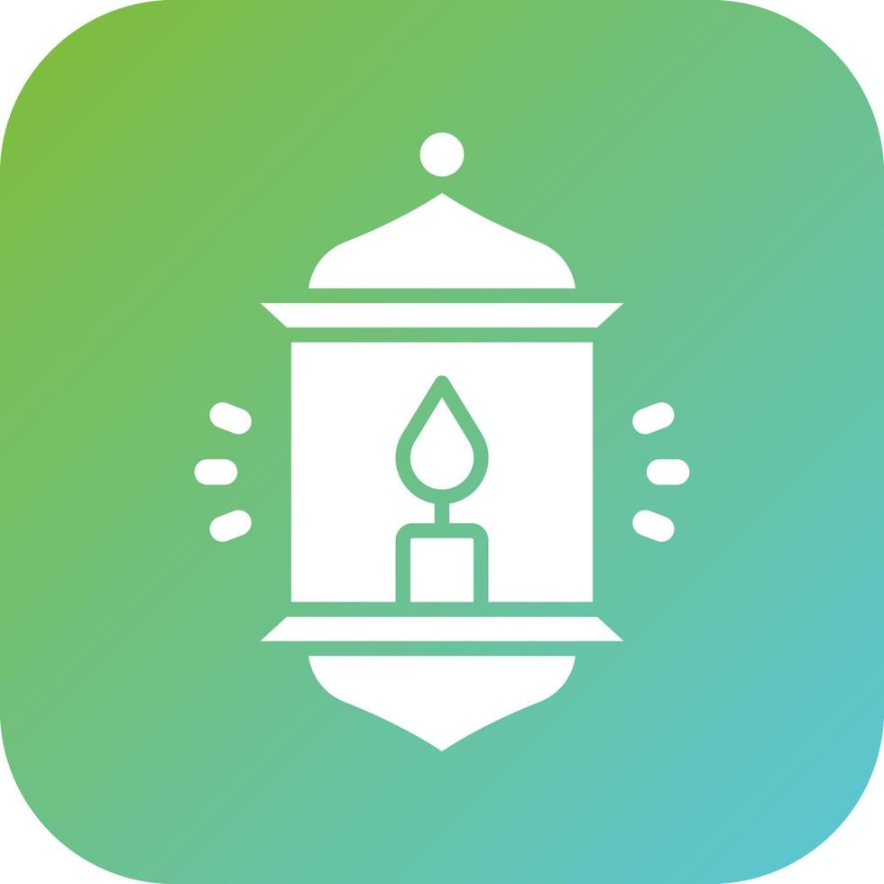 Camping Lamp Vector Icon Style