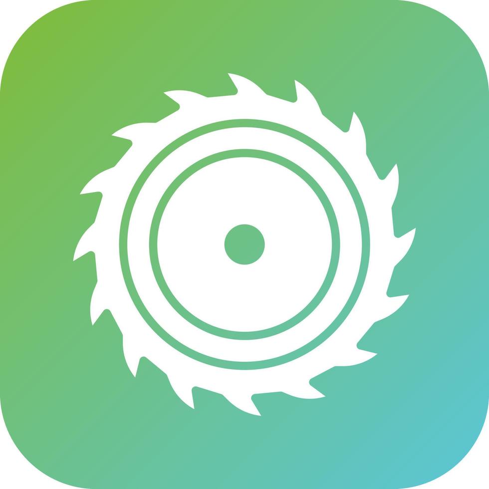 Circular Saw Vector Icon Style
