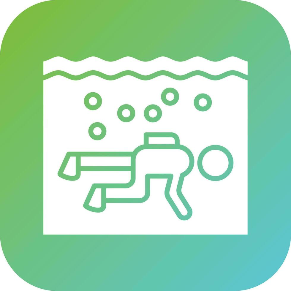 Drift Diving Vector Icon Style