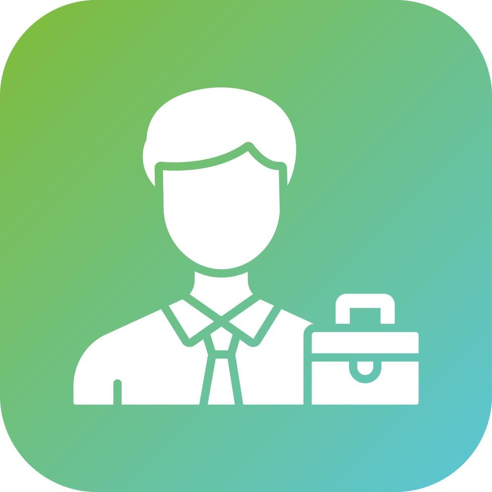 Business Man Vector Icon Style